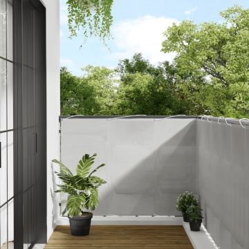 Paravento Balcone Grigio chiaro 120x400cm 100%Poliestere Oxford