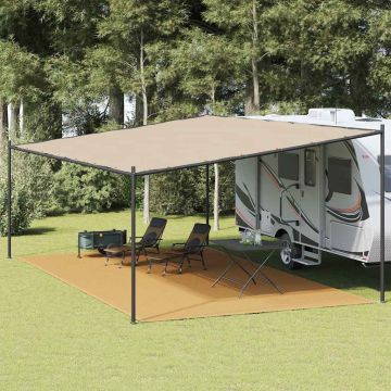 Tappeto da Tenda Sabbia 400x600 cm HDPE