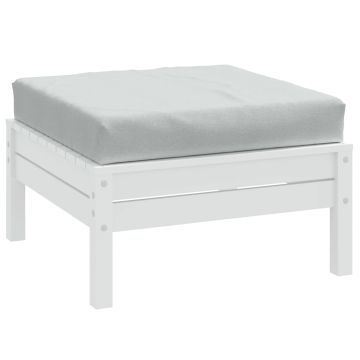 Cuscino per Pallet Grigio Chiaro Mélange 60x60x9,5 cm in Tessuto