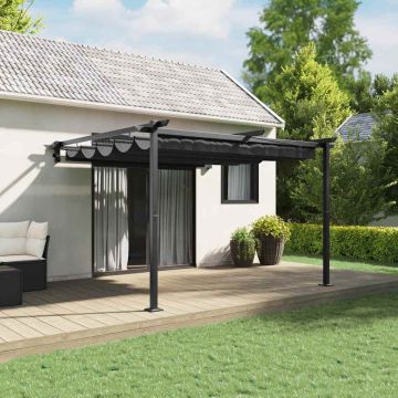 Gazebo 300 x 300 x 200 cm Antracite Poliestere