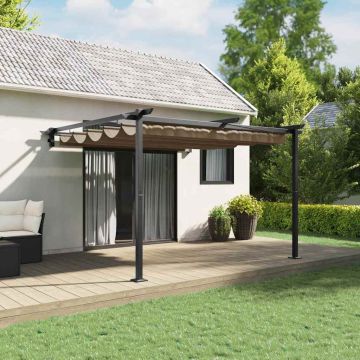 Gazebo 300 x 300 x 200 cm Tortora Poliestere