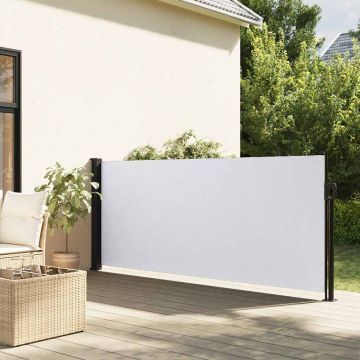 Tenda da Sole Laterale Retrattile Bianco 117x300 cm
