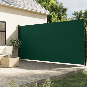 Tenda da Sole Laterale Retrattile Verde Scuro 200x300 cm