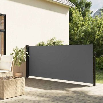 Tenda da sole laterale retrattile antracite 100x500 cm