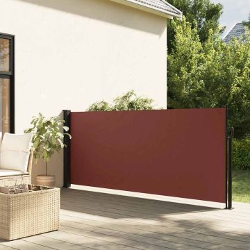 Tenda da Sole Laterale Retrattile Marrone 140x500 cm
