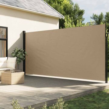 Tenda da Sole Laterale Retrattile Beige 220x500 cm