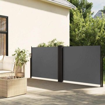Tenda da Sole Laterale Retrattile Antracite 120x600 cm