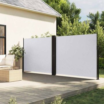Tenda da Sole Laterale Retrattile Bianco 160x600 cm