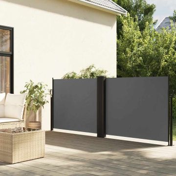 Tenda da Sole Laterale Retrattile Antracite 120x1200 cm