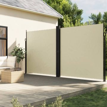 Tenda da Sole Laterale Retrattile Crema 200x1200 cm