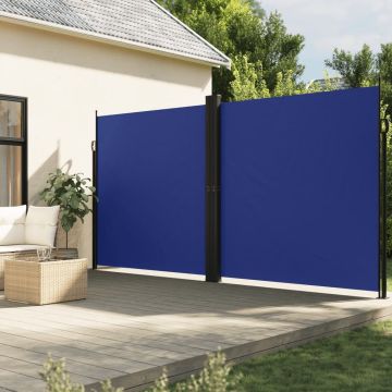 Tenda da Sole Laterale Retrattile Blu 200x1200 cm