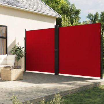 Tenda da Sole Laterale Retrattile Rossa 200x1200 cm
