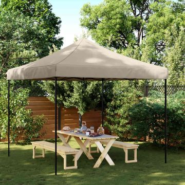 Tenda da Festa Pieghevole Pop-Up Tortora 292x292x315 cm