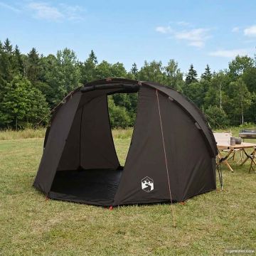 Tenda da Pesca per 5 Persone Marrone Impermeabile