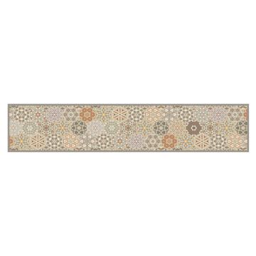 Tappeto da Cucina Lavabile Pastello Esagono 60x300 cm Velluto