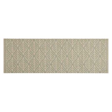 Tappeto da Cucina Lavabile Foglie 60x180 cm in Velluto