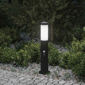Lampada a paletto con sensore 50 cm Acciaio Inox IP44