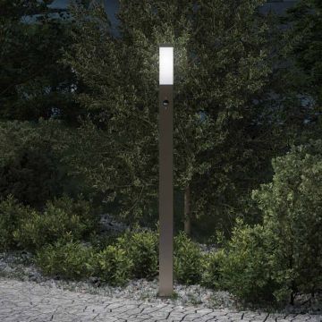 Lampada a paletto con sensore 110 cm Acciaio Inox IP44