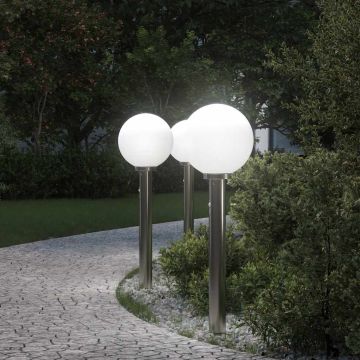 Lampioni a dissuasore con sensore 3 pz 80 cm Acciaio Inox IP44