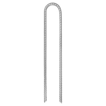 Picchetti per Tenda 6pz a Forma di U 30cm Ø7 mm Acciaio Zincato