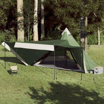 Tenda Familiare Tipi per 8 Persone Verde Impermeabile