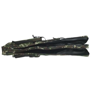 Borsa per Canna da Pesca Verde Mimetico 160 cm Tessuto Oxford