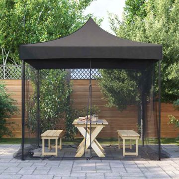 Zanzariera per gazebo Rettangolare 220 mesh Nero Poliestere