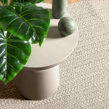 Tappeto ZIZUR Crema 200x200 cm Aspetto Iuta Interni ed Esterni