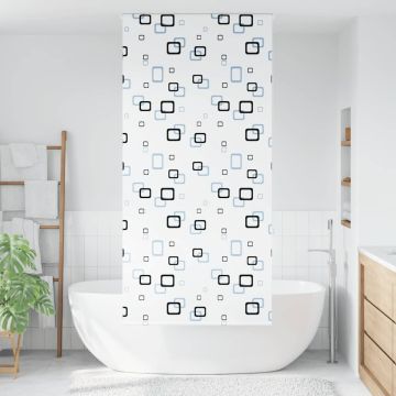 Tenda a Rullo Doccia 90x240 cm Larghezza Tessuto 86 cm