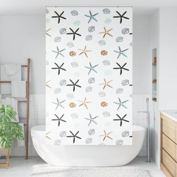 Tenda a Rullo Doccia 130x240 cm Larghezza Tessuto 126 cm