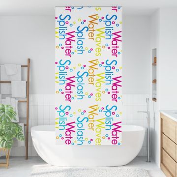 Tenda a Rullo Doccia 90x240 cm Larghezza Tessuto 86 cm