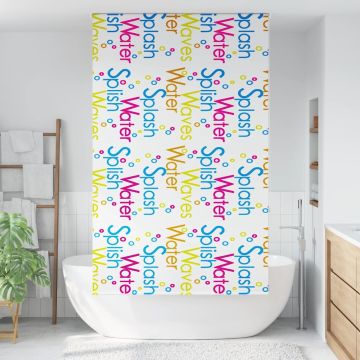 Tenda a Rullo Doccia 130x240 cm Larghezza Tessuto 126 cm
