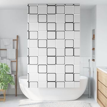 Tenda a Rullo Doccia 130x240 cm Larghezza Tessuto 126 cm