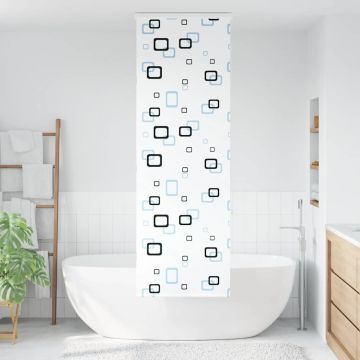 Tenda a Rullo per Doccia Cassonetto 80x240 cm Larghezza Tessuto