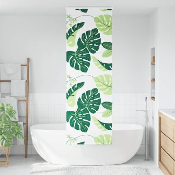 Tenda a Rullo per Doccia Cassonetto 80x240 cm Larghezza Tessuto