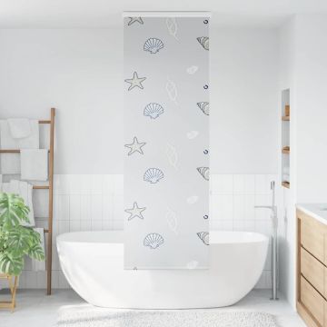 Tenda a Rullo per Doccia Cassonetto 60x240 cm Larghezza Tessuto