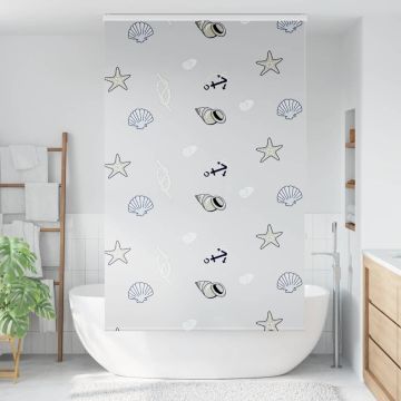 Tenda a Rullo Doccia con Cassonetto 130x240cm Larghezza Tessuto