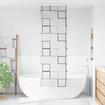 Tenda a Rullo per Doccia Cassonetto 60x240 cm Larghezza Tessuto
