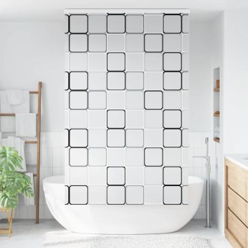 Tenda a Rullo Doccia con Cassonetto 130x240cm Larghezza Tessuto