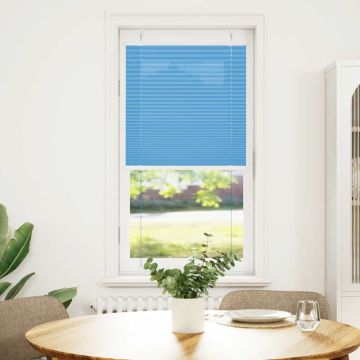 Tenda Plissettata Blu 65x100 cm Larghezza Tessuto 64,4 cm