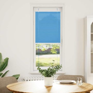 Tenda Plissettata Blu 40x150 cm Larghezza Tessuto 39,4 cm