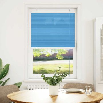 Tenda Plissettata Blu 80x150 cm Larghezza Tessuto 79,4 cm