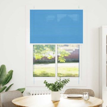 Tenda Plissettata Blu 95x150 cm Larghezza Tessuto 94,4 cm