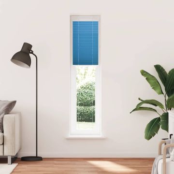Tenda Plissettata Blu 40x200 cm Larghezza Tessuto 39,4 cm