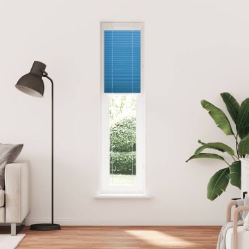 Tenda Plissettata Blu 50x200 cm Larghezza Tessuto 49,4 cm