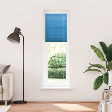 Tenda Plissettata Blu 55x200 cm Larghezza Tessuto 54,4 cm