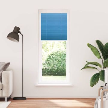 Tenda Plissettata Blu 80x200 cm Larghezza Tessuto 79,4 cm