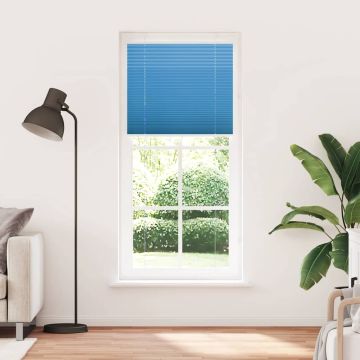Tenda Plissettata Blu 85x200 cm Larghezza Tessuto 84,4 cm