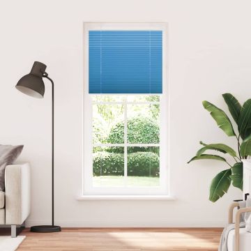 Tenda Plissettata Blu 95x200 cm Larghezza Tessuto 94,4 cm
