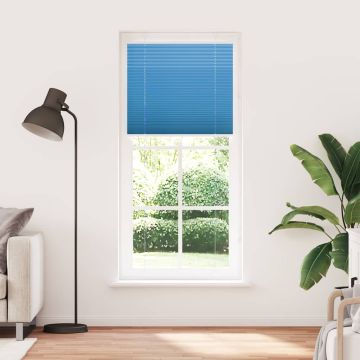 Tenda Plissettata Blu 100x200 cm Larghezza Tessuto 99,4 cm